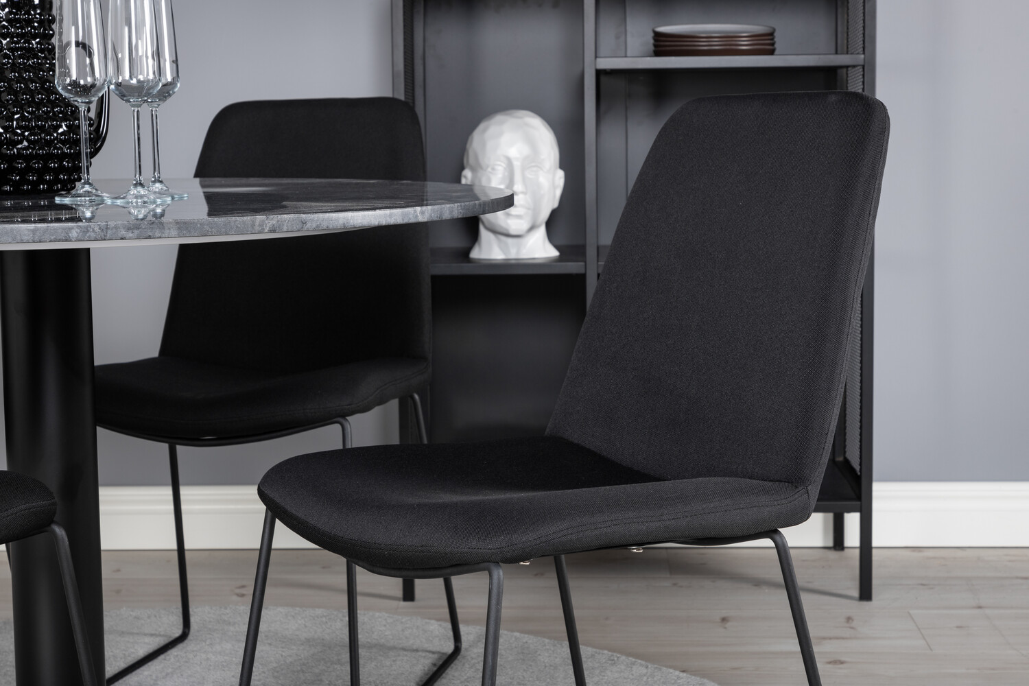 Ēdamistabas komplekts Dallas 2631 (Melns)