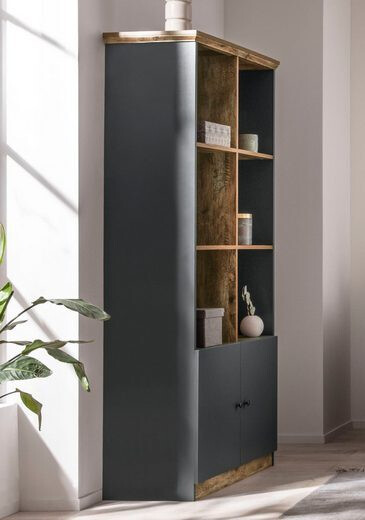 Стеллаж Felmave 101 (Серый + Дуб)