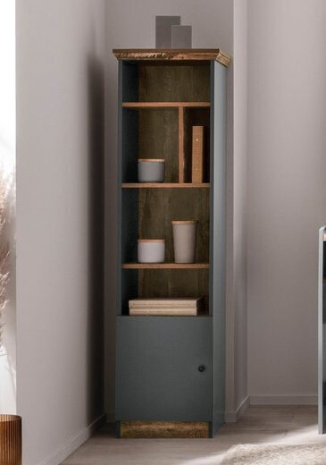 Стеллаж Felmave 105 (Серый + Дуб)