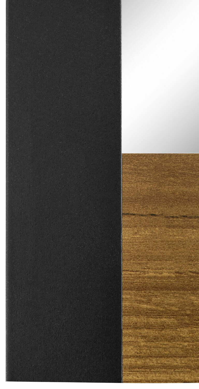 Зеркало Larnovo 114 (Темный дуб + Чёрный)