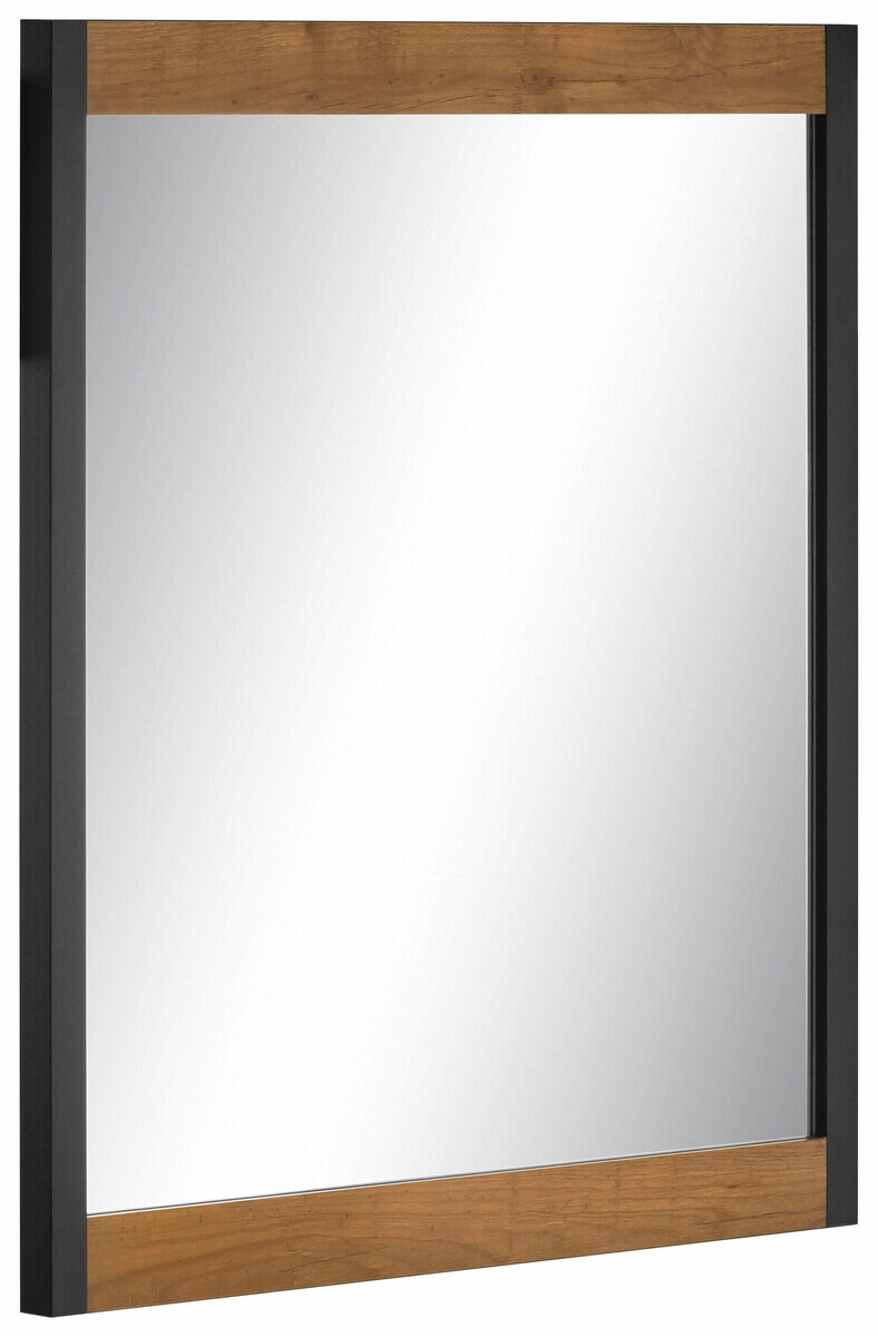 Vannas komplekts Larnovo 117 (Tumšs ozols + Melns)