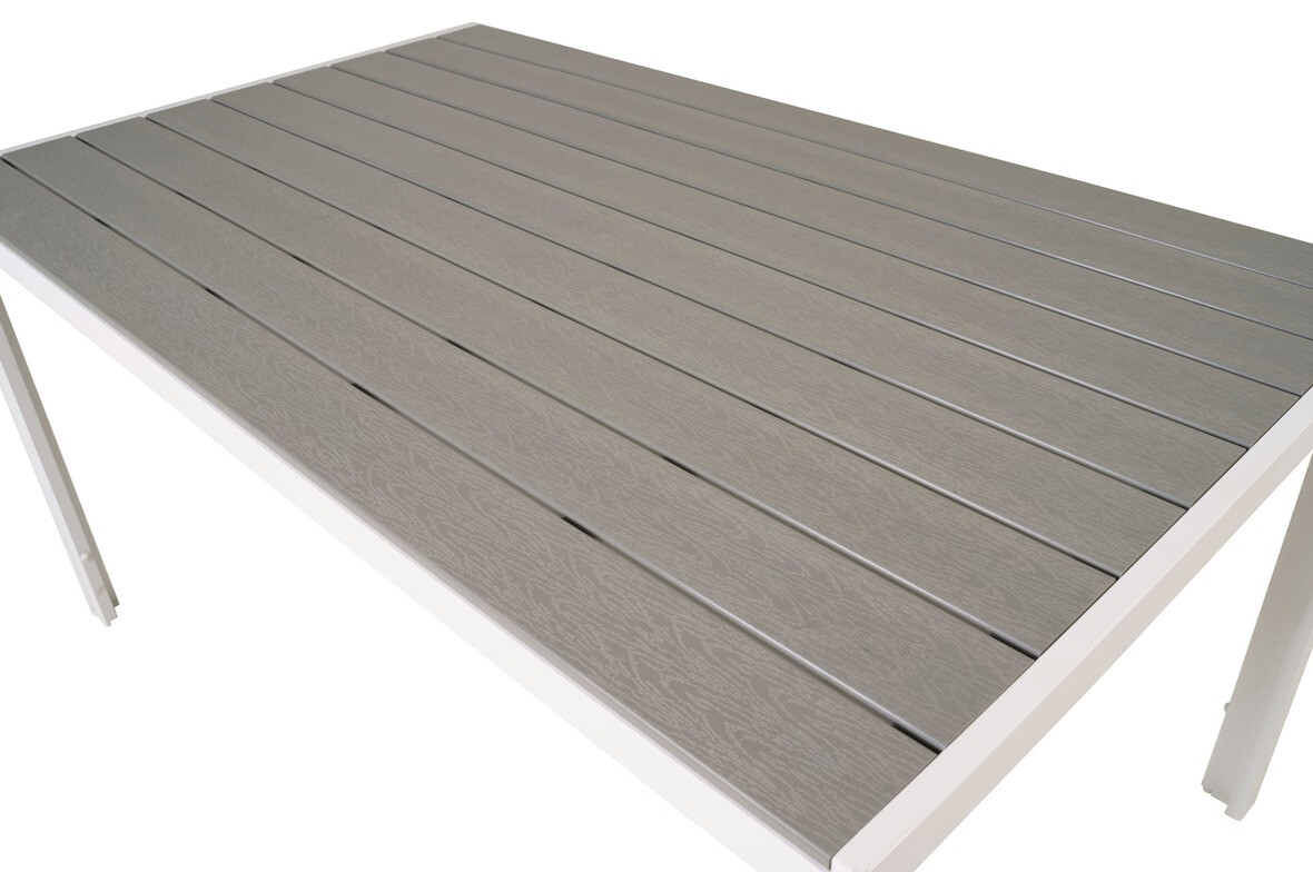 Dārza galds Dallas 2712 (Pelēks + Balts)