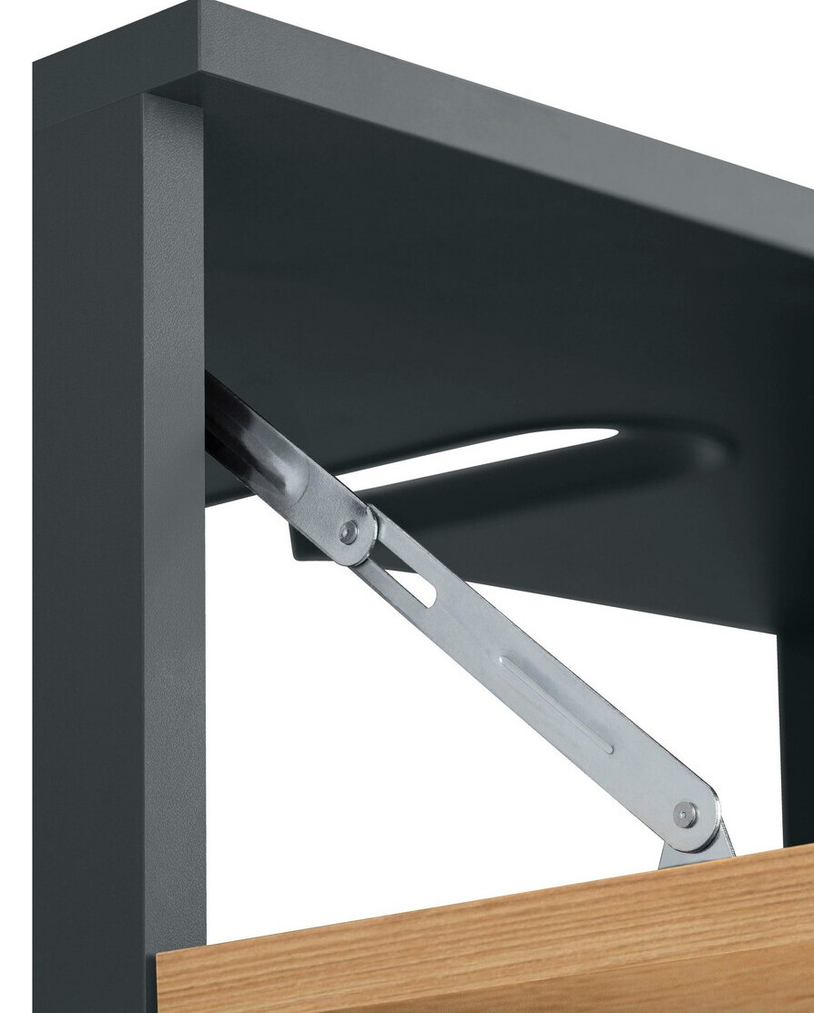 Stāvošs vannas istabas skapītis izlietnei Larlori 100 (Antracīts + Ozols)