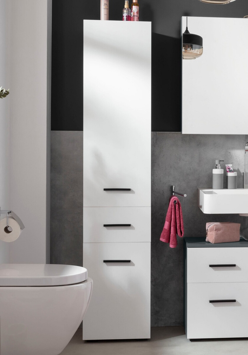 Hапольные шкафчик для ванной Larlori 103 (Антрацит + Белый)