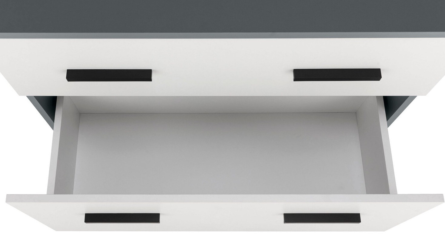 Hапольный шкафчик для ванной Larlori 101 (Антрацит + Белый)