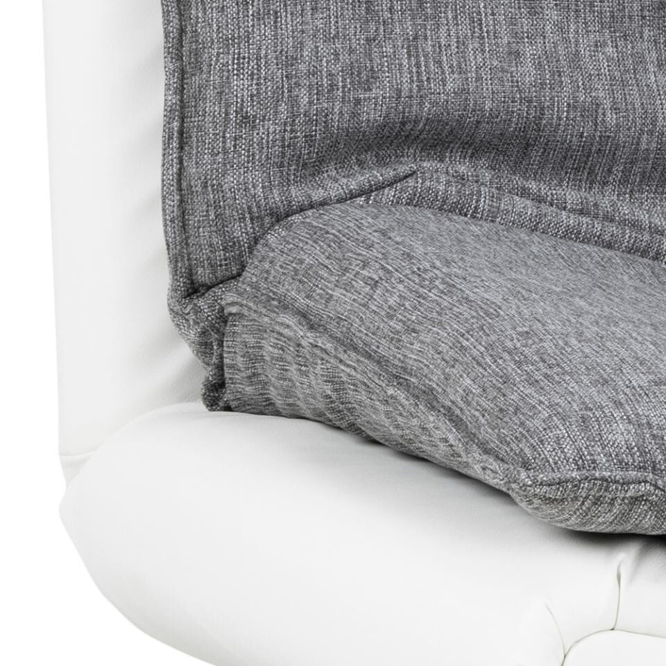 Dīvāns gulta Norsica 228 (Balts + Gaiši pelēks)