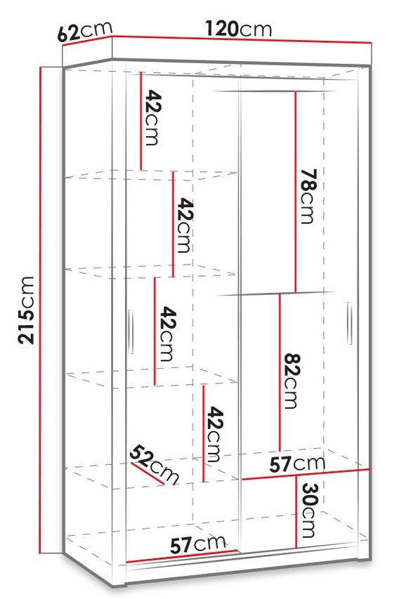 Skapis Catromi 104 (Monastery ozols)