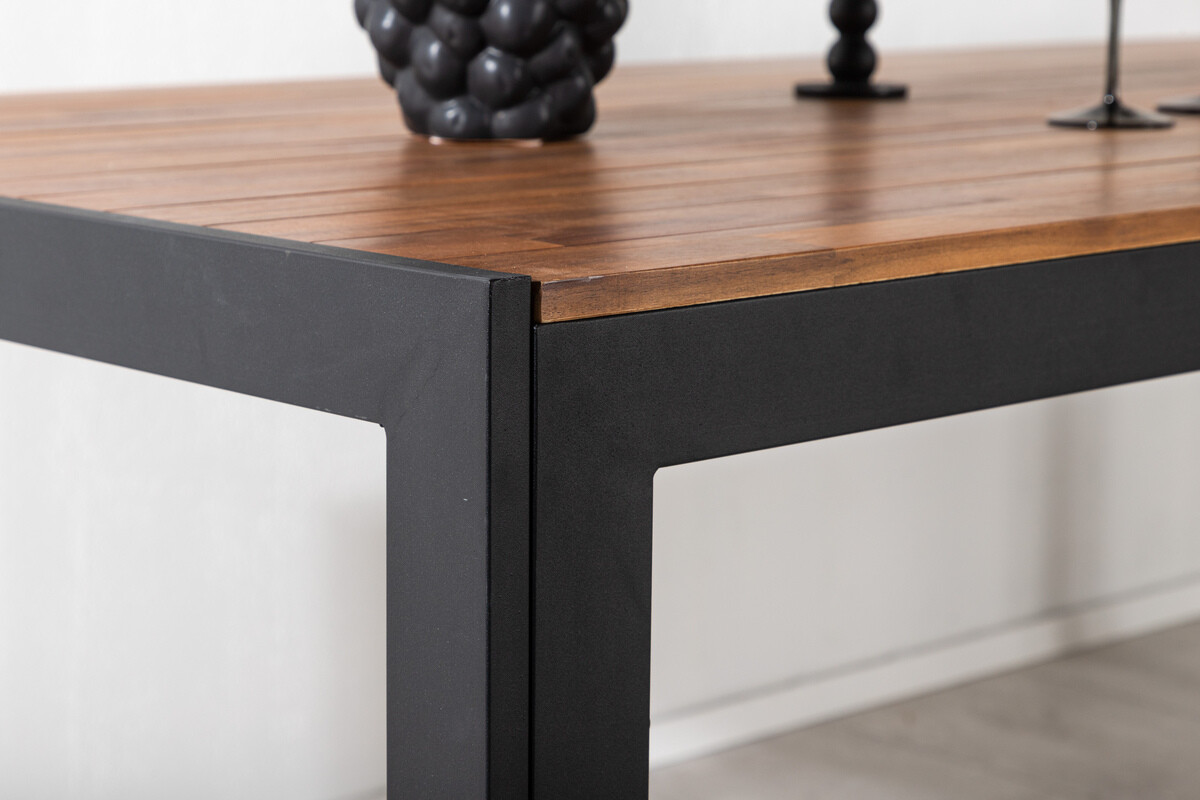 Садовый стол Dallas 673 (Акация + Чёрный)