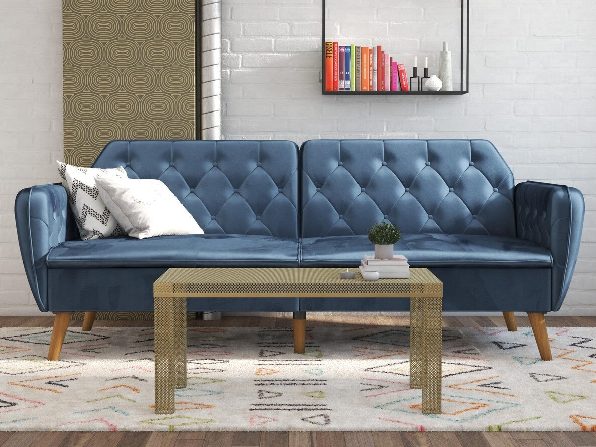 Dīvāns gulta Novogratz 106 (Zils)