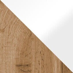 Viesistabas komplekts Sarasota 132 (Votan ozols + Glancēts balts)