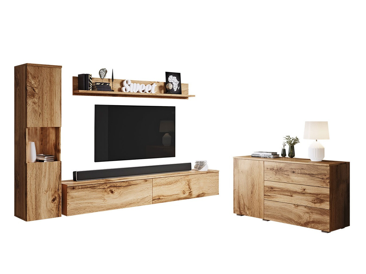 Viesistabas komplekts Sarasota 132 (Votan ozols)