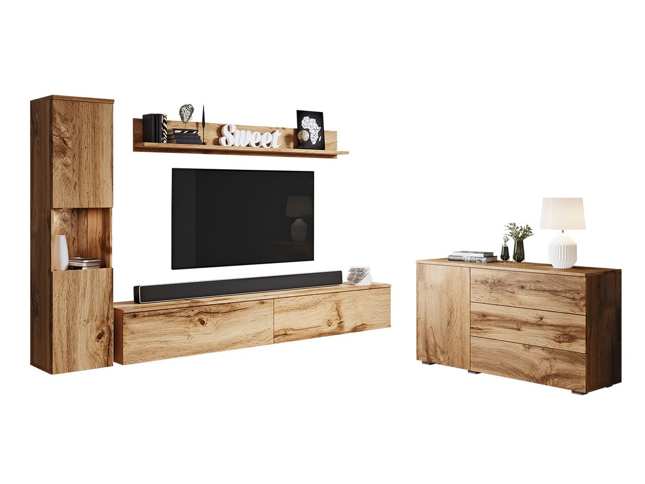 Viesistabas komplekts Sarasota 132 (Votan ozols)