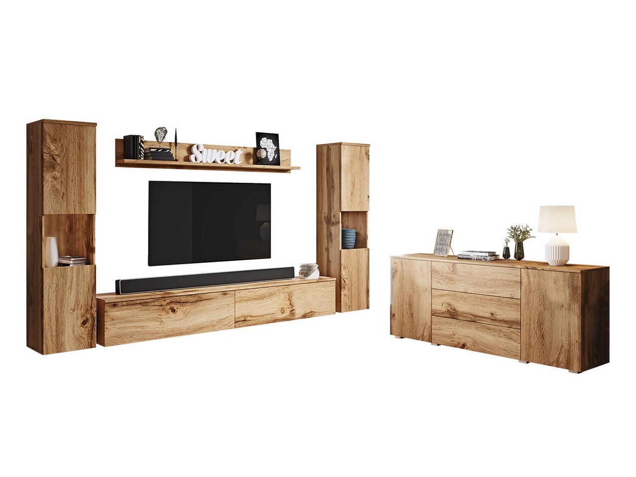 Viesistabas komplekts Sarasota 133 (Votan ozols)