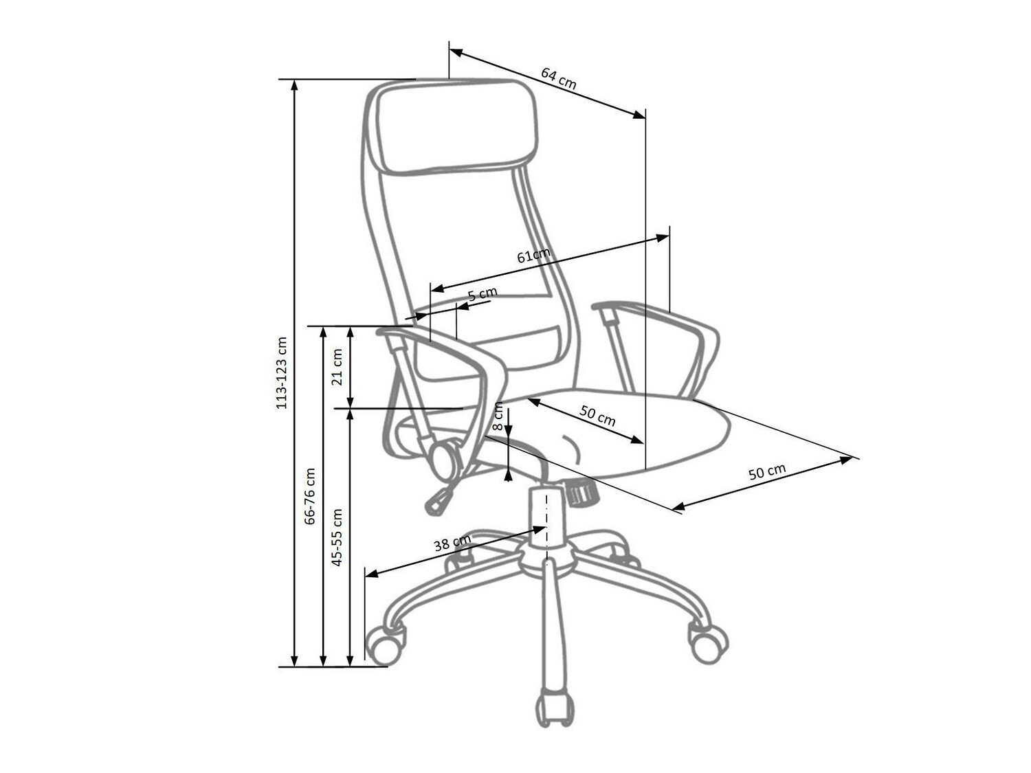 Biroja krēsls Houston 534