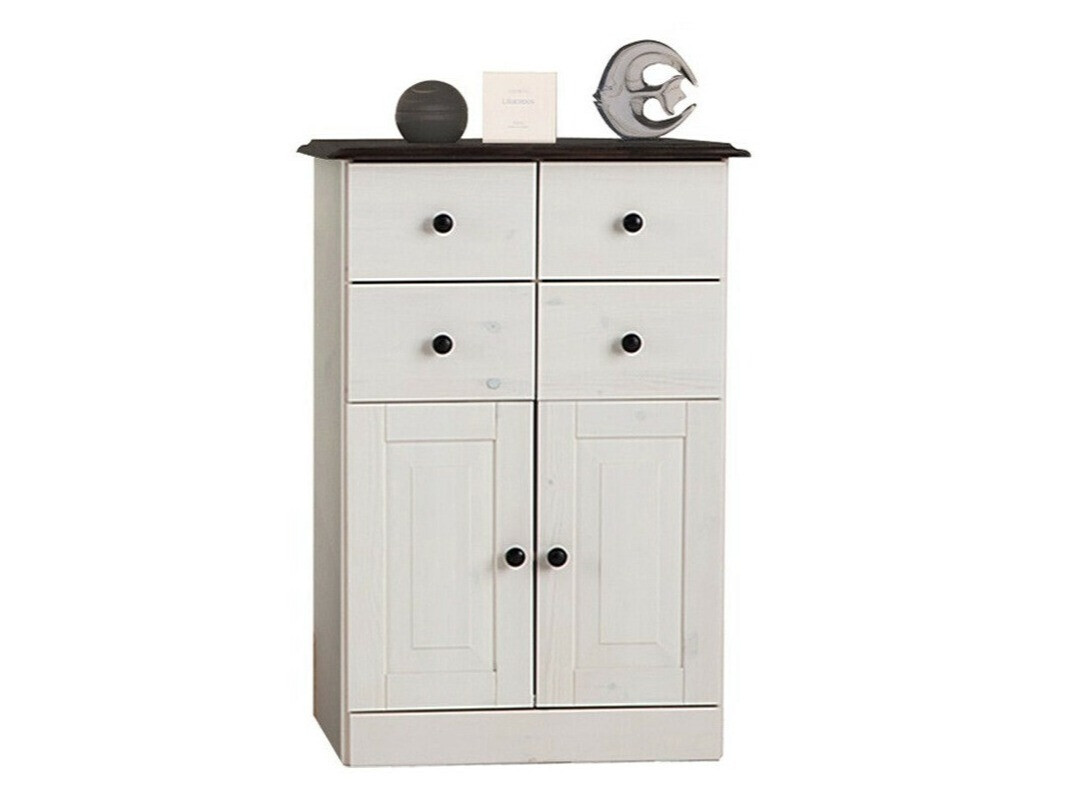 Stāvošs vannas skapītis Deletri 100 (Balts + Havana Ozols)