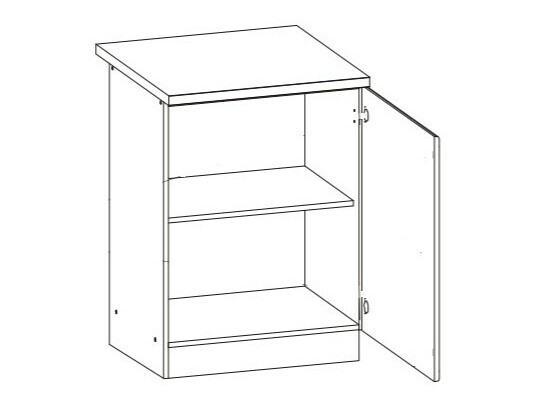 Moduļu skapis ar durvīm Eli Light 100