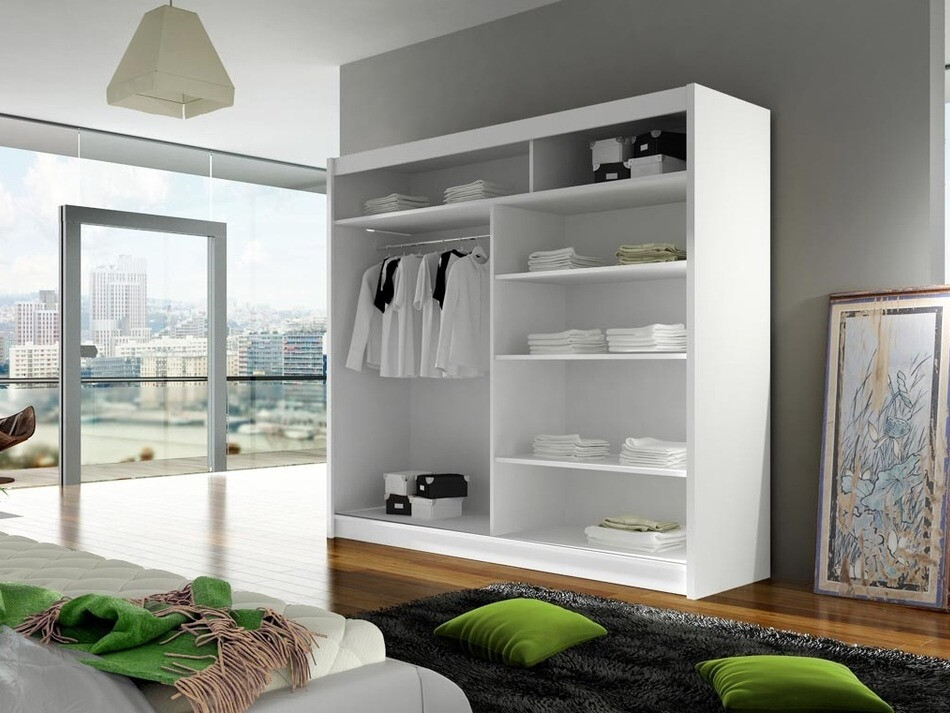 Skapis Closico 100 (Melns)