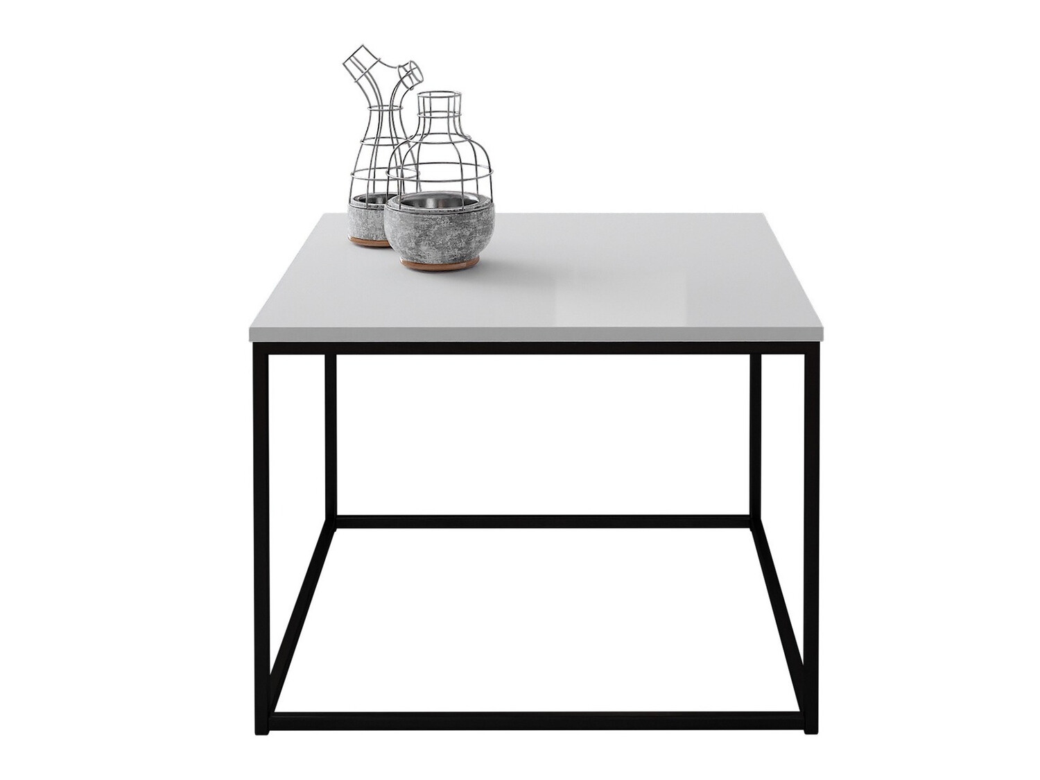 Журнальный столик Germantown 105 (Матовый черный + Глянцевый белый)