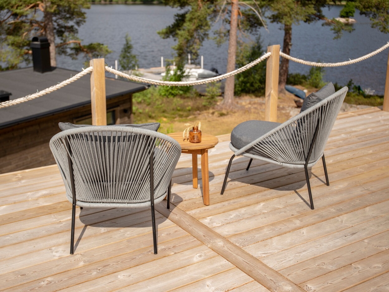 Dārza atpūtas krēsls Dallas 1079 (Pelēks)