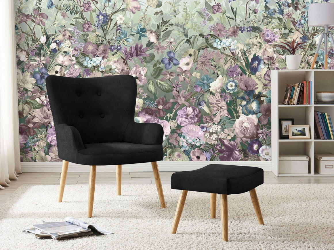 Кресло Denton 304 (Чёрный + Светлое дерево)