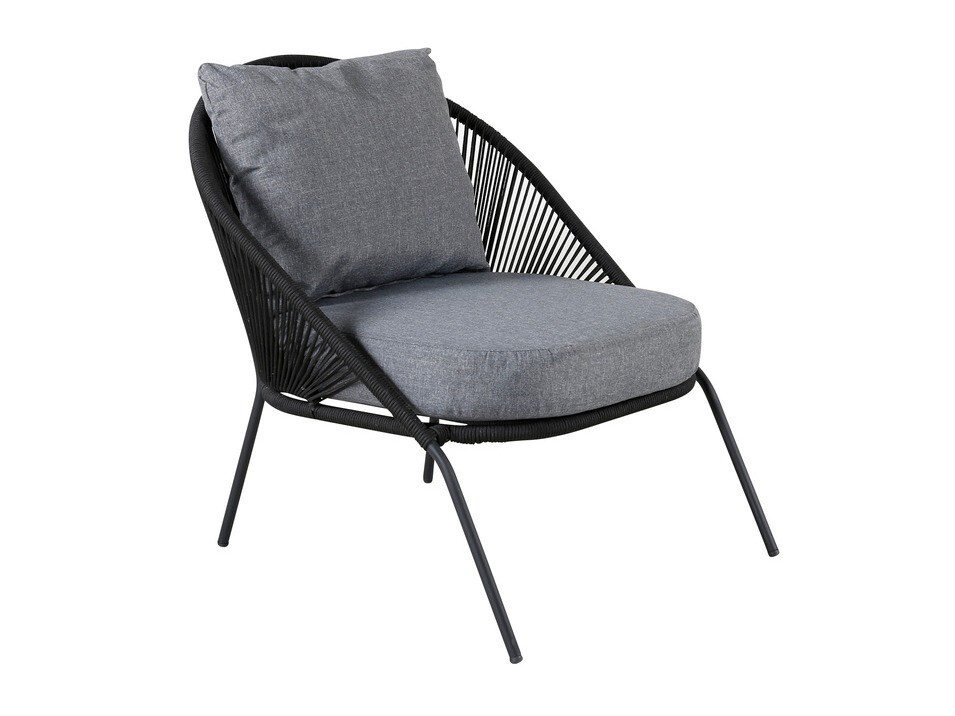Садовое кресло Dallas 1079 (Чёрный + Серый)