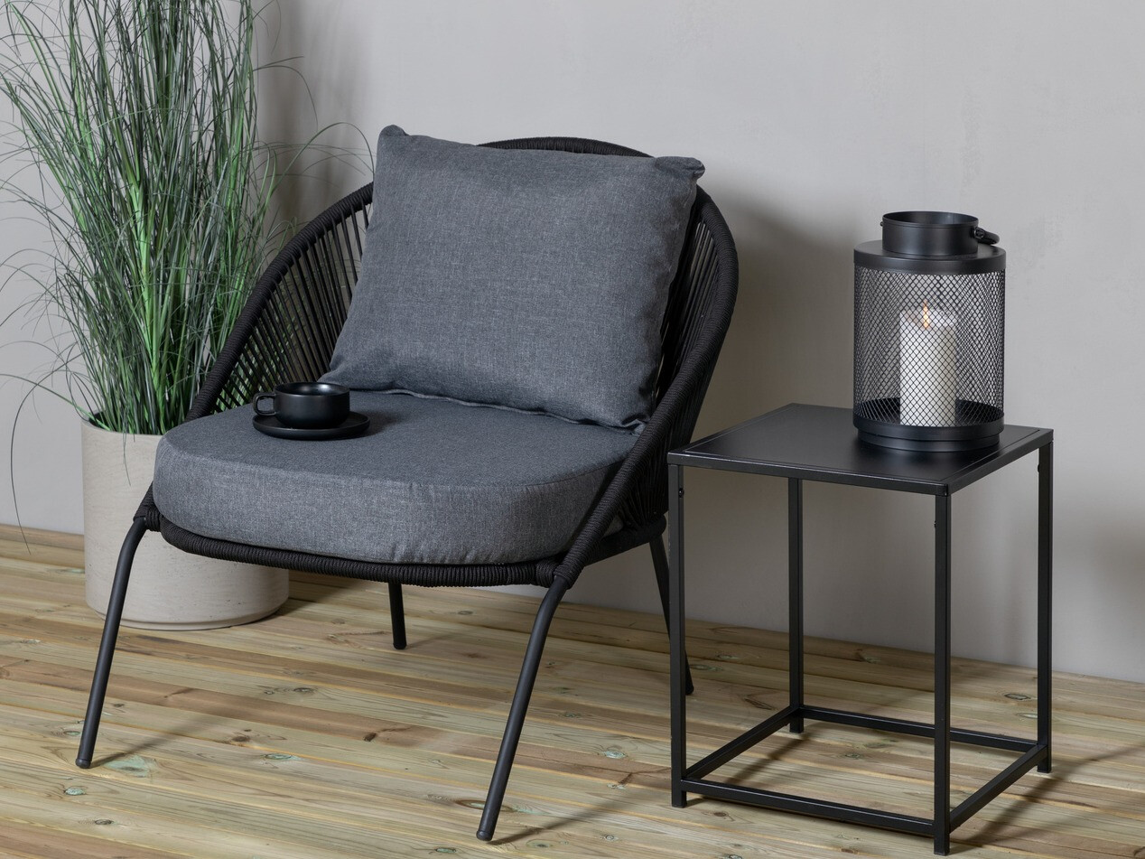 Садовое кресло Dallas 1079 (Чёрный + Серый)