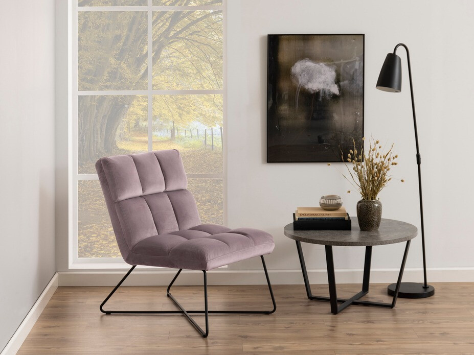 Krēsls Norsica 370 (Dusty rozā + Melns)