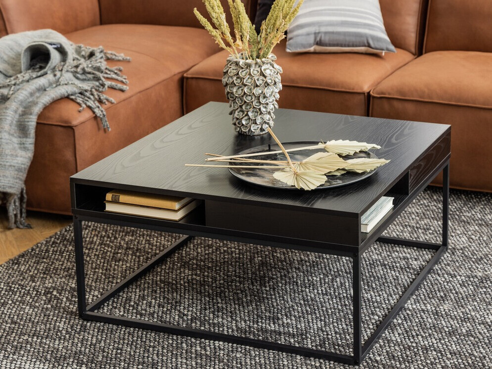 Журнальный столик Norsica 477 (Черный пепел + Чёрный)