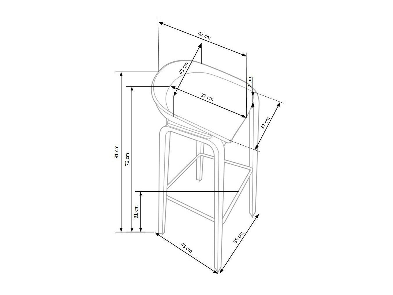 Барный стул Houston 386