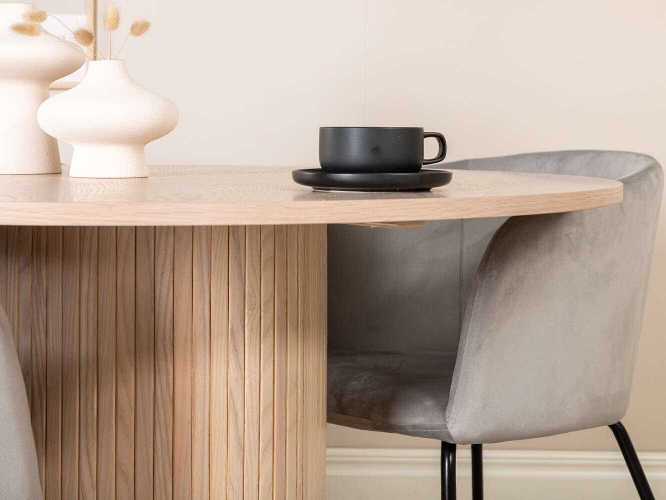 Обеденный гарнитур Dallas 2557 (Светло-серый + Чёрный)