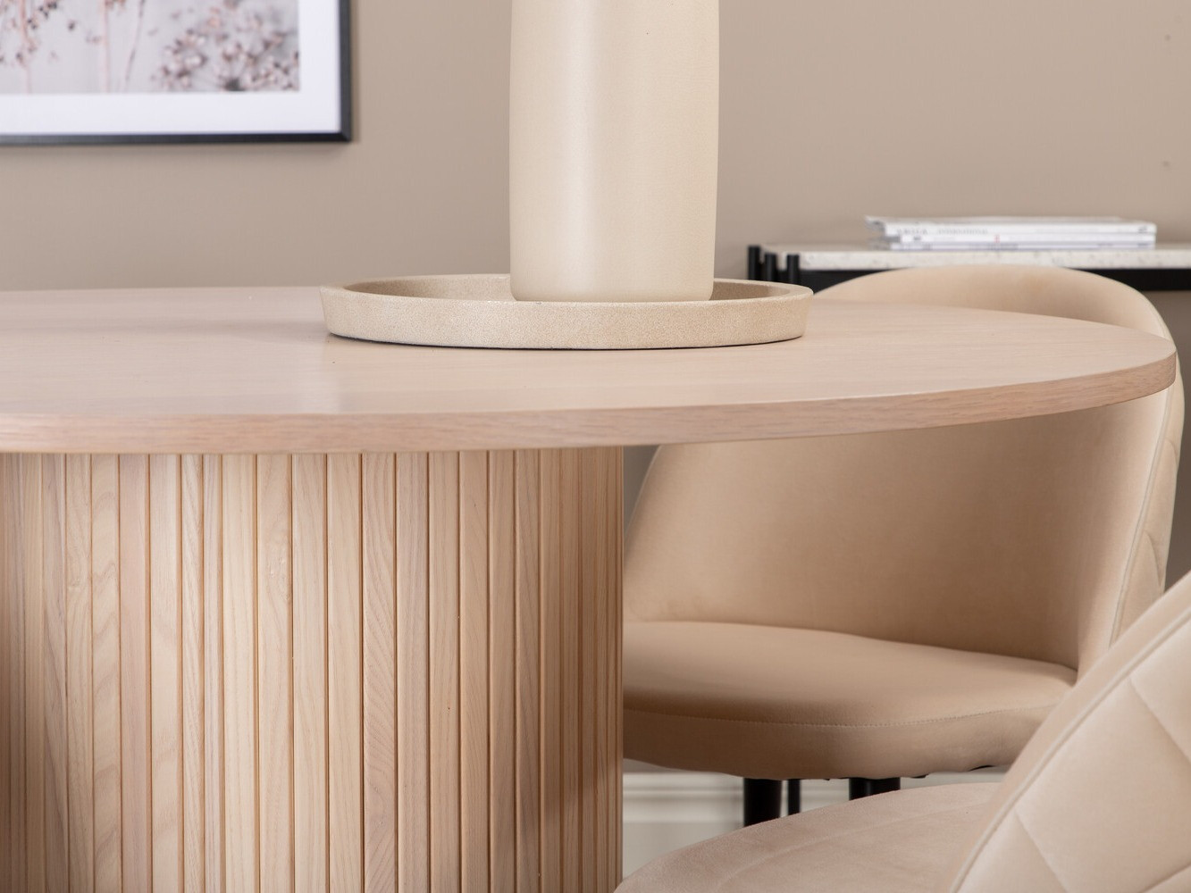 Обеденный гарнитур Dallas 3072 (Крем + Чёрный)