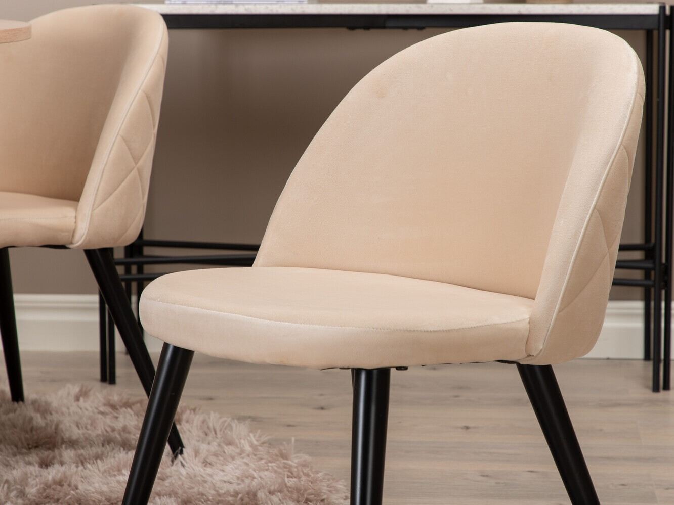 Обеденный гарнитур Dallas 3072 (Крем + Чёрный)