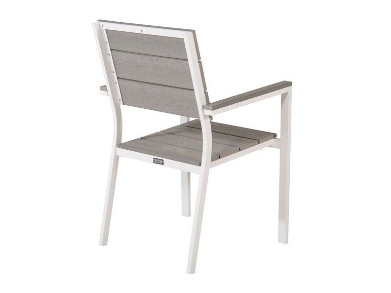 Dārza krēsls Dallas 717 (Pelēks + Balts)