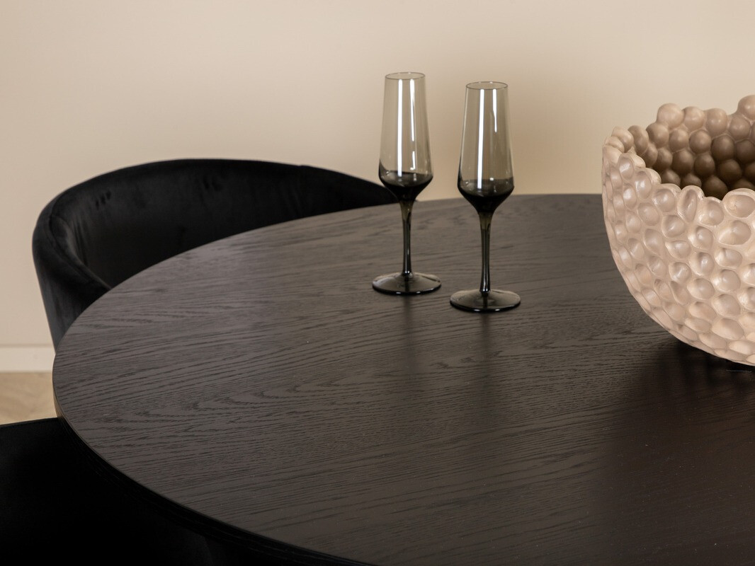 Ēdamistabas komplekts Dallas 3103 (Melns)