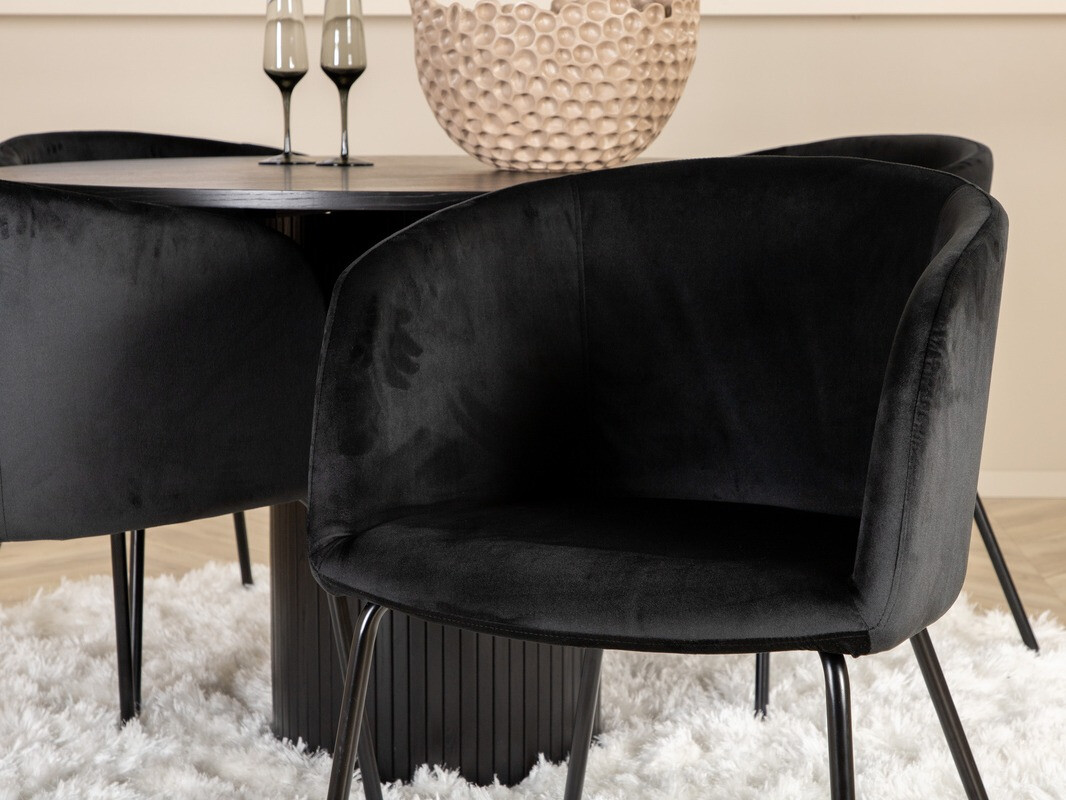 Ēdamistabas komplekts Dallas 3103 (Melns)