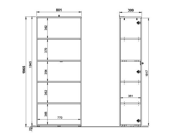 Plaukts Eliromo 106 (Gaiši pelēks)
