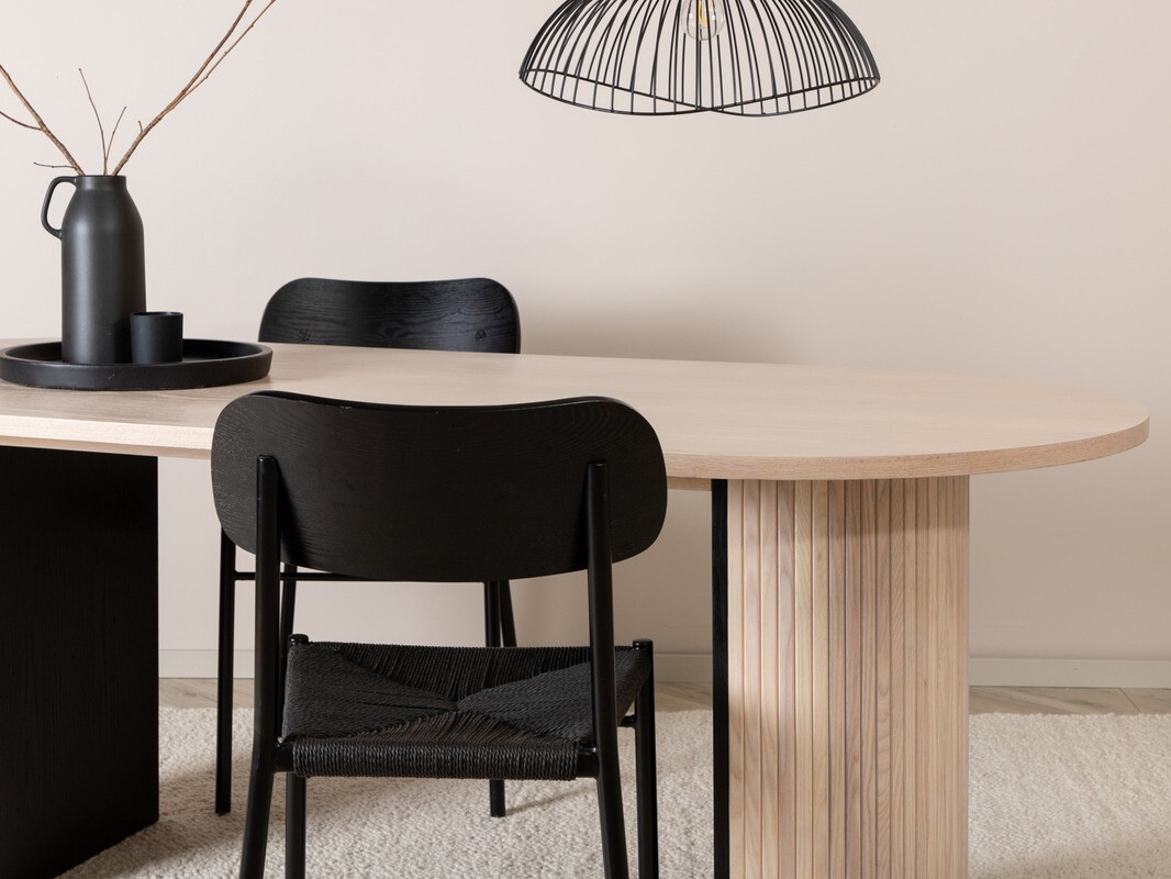 Galds Dallas 1712 (Gaišs koks + Melns)