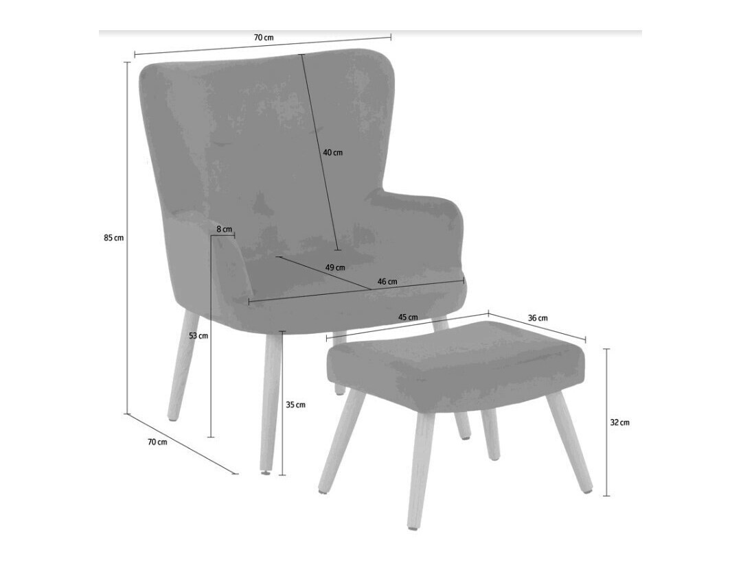 Кресло Denton 304 (Чёрный + Светлое дерево)