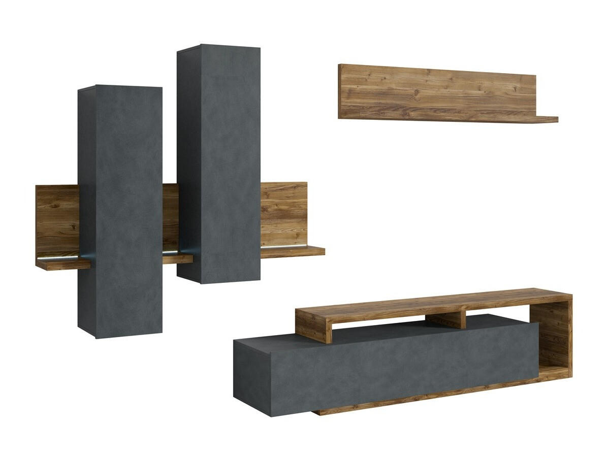 Набор для гостиной Lutiva 100 (Матера серый + Темная ель)