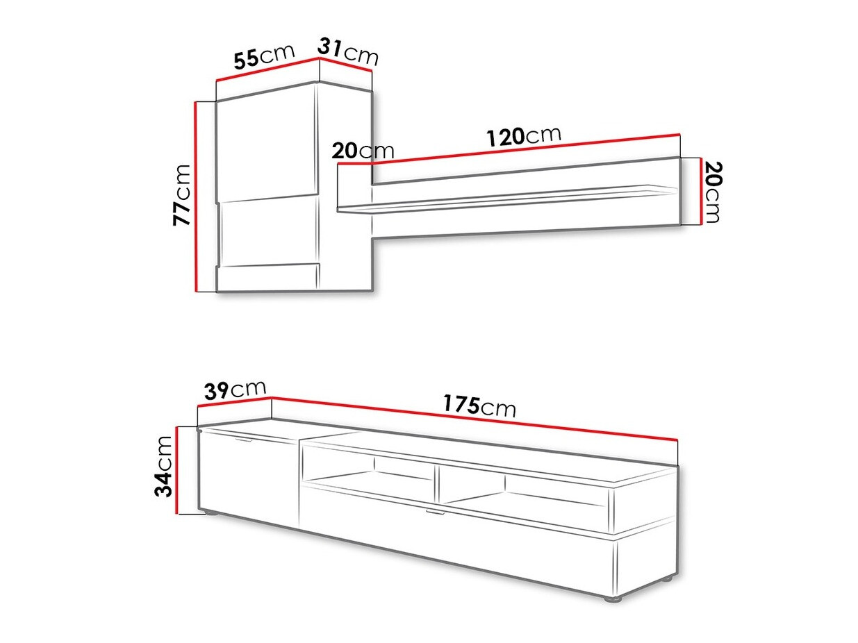 Viesistabas komplekts Toledo 113