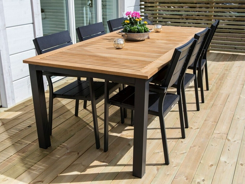 Dārza krēsls Dallas 717 (Melns)