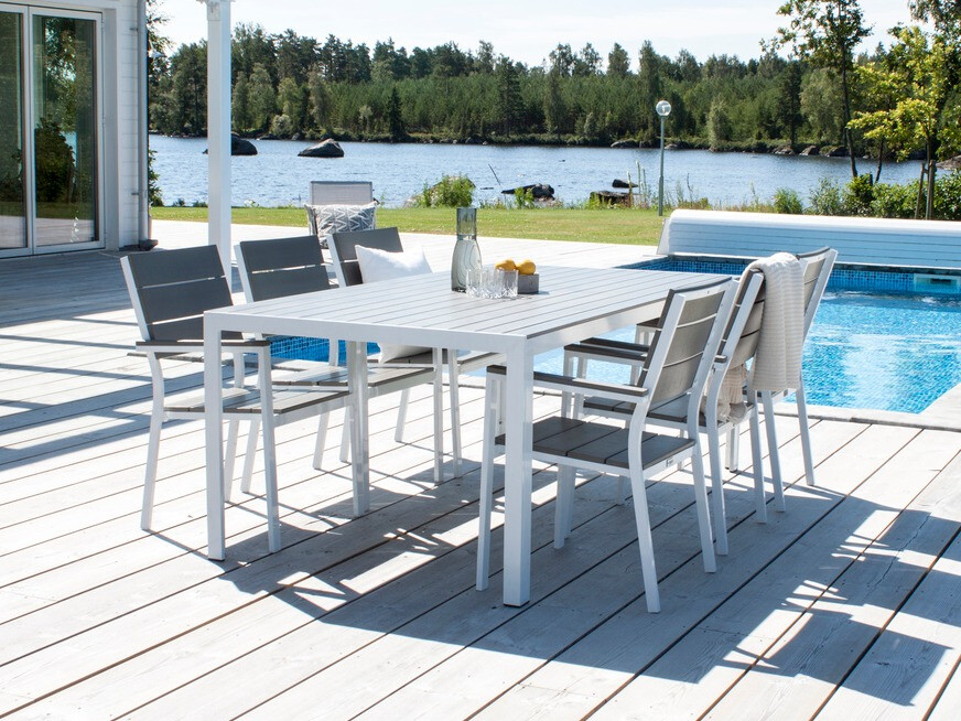 Садовый стул Dallas 717 (Серый + Белый)