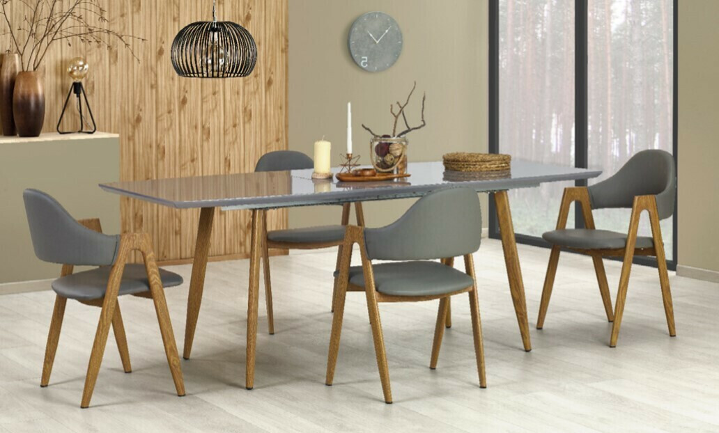 Krēsls Houston 561 (Pelēks + ozols)