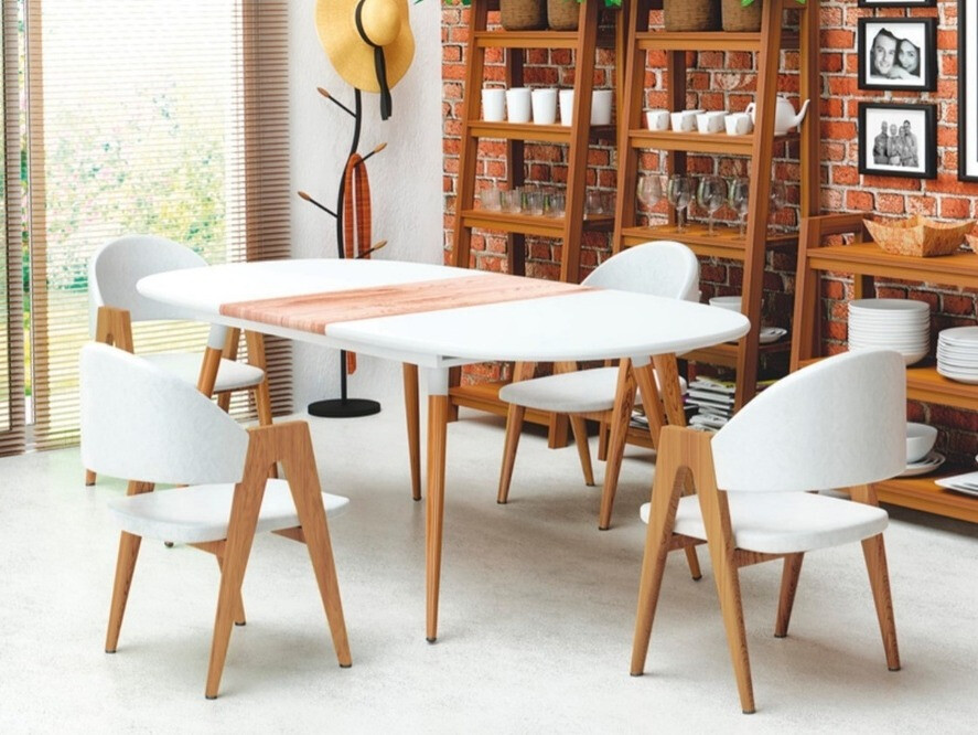 Стул Houston 561 (Белый + дуб)