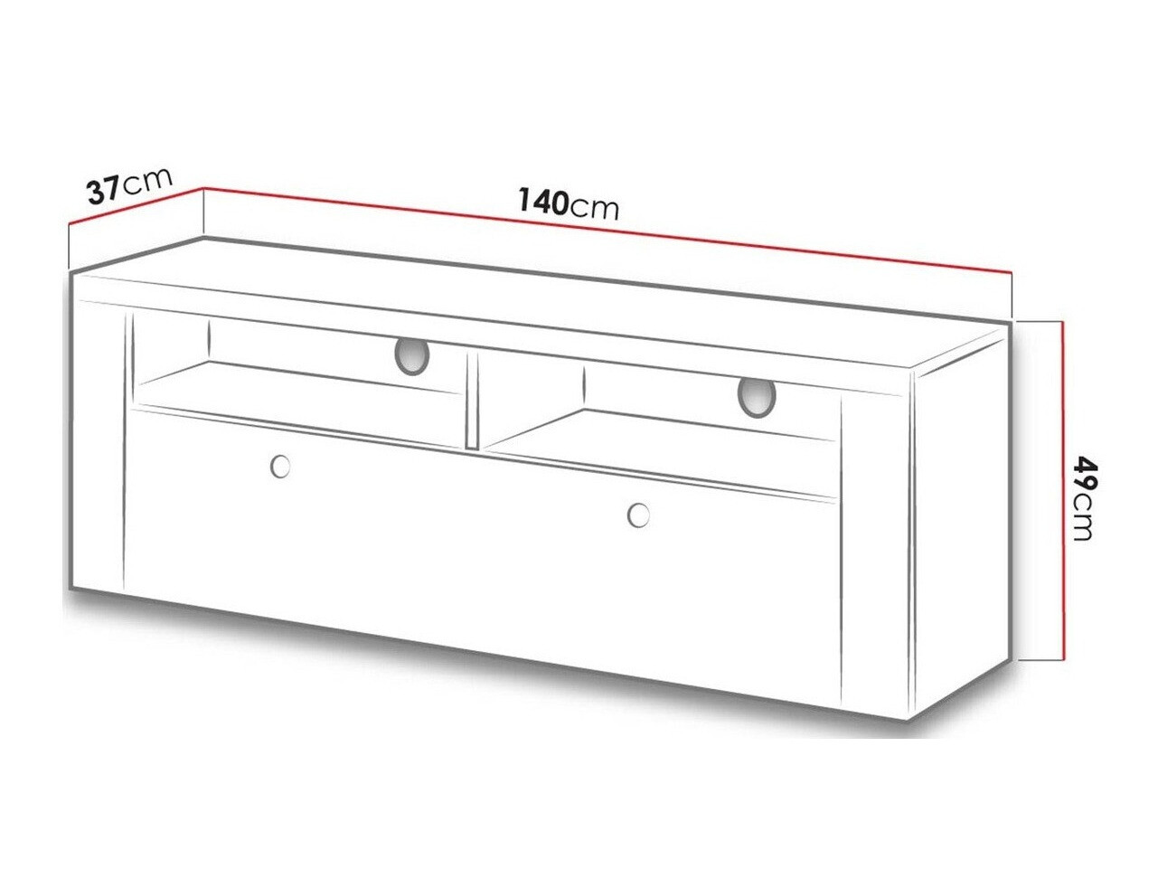 TV galds Salelbo 103 (Rieksts)