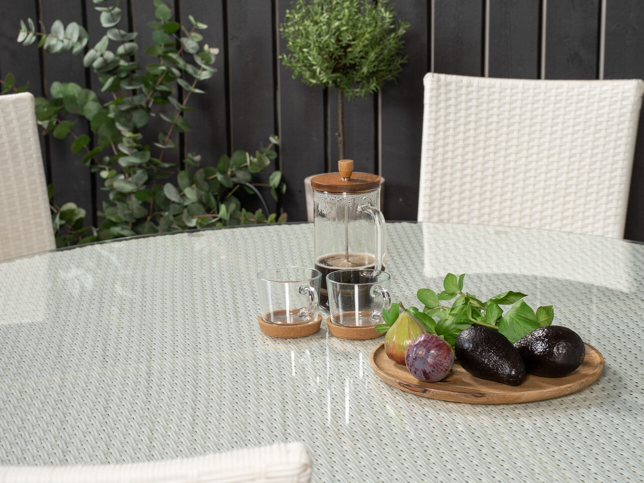 Galds un krēslu komplekts Dallas 2191 (Balts)