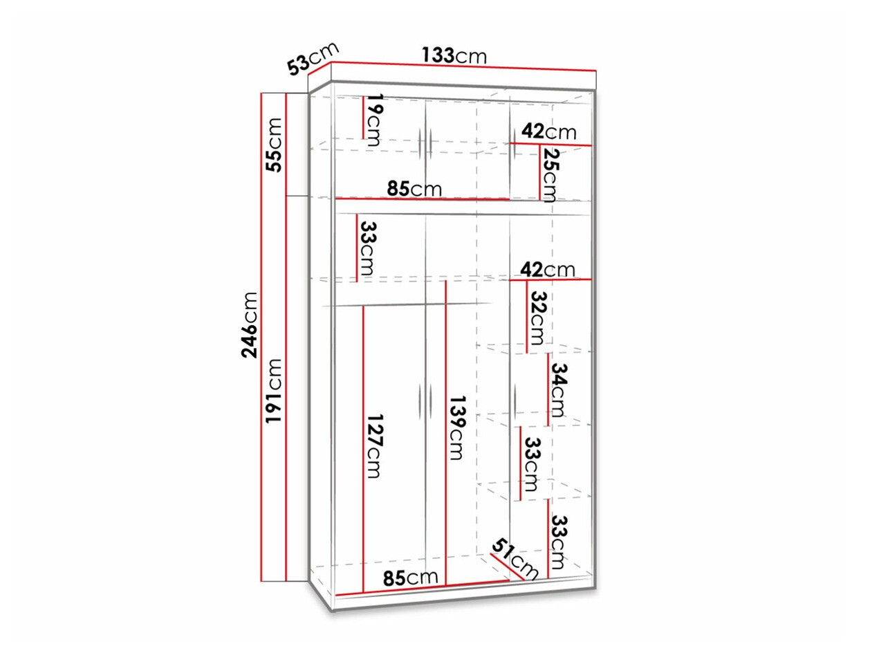 Шкаф Novduni 104 (Дуб лефкас)