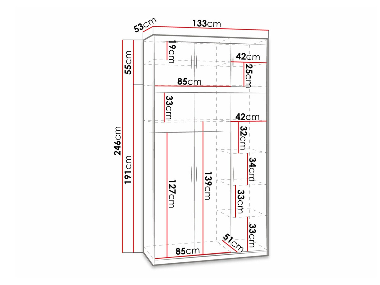 Шкаф Novduni 104 (Сонома Дуб)