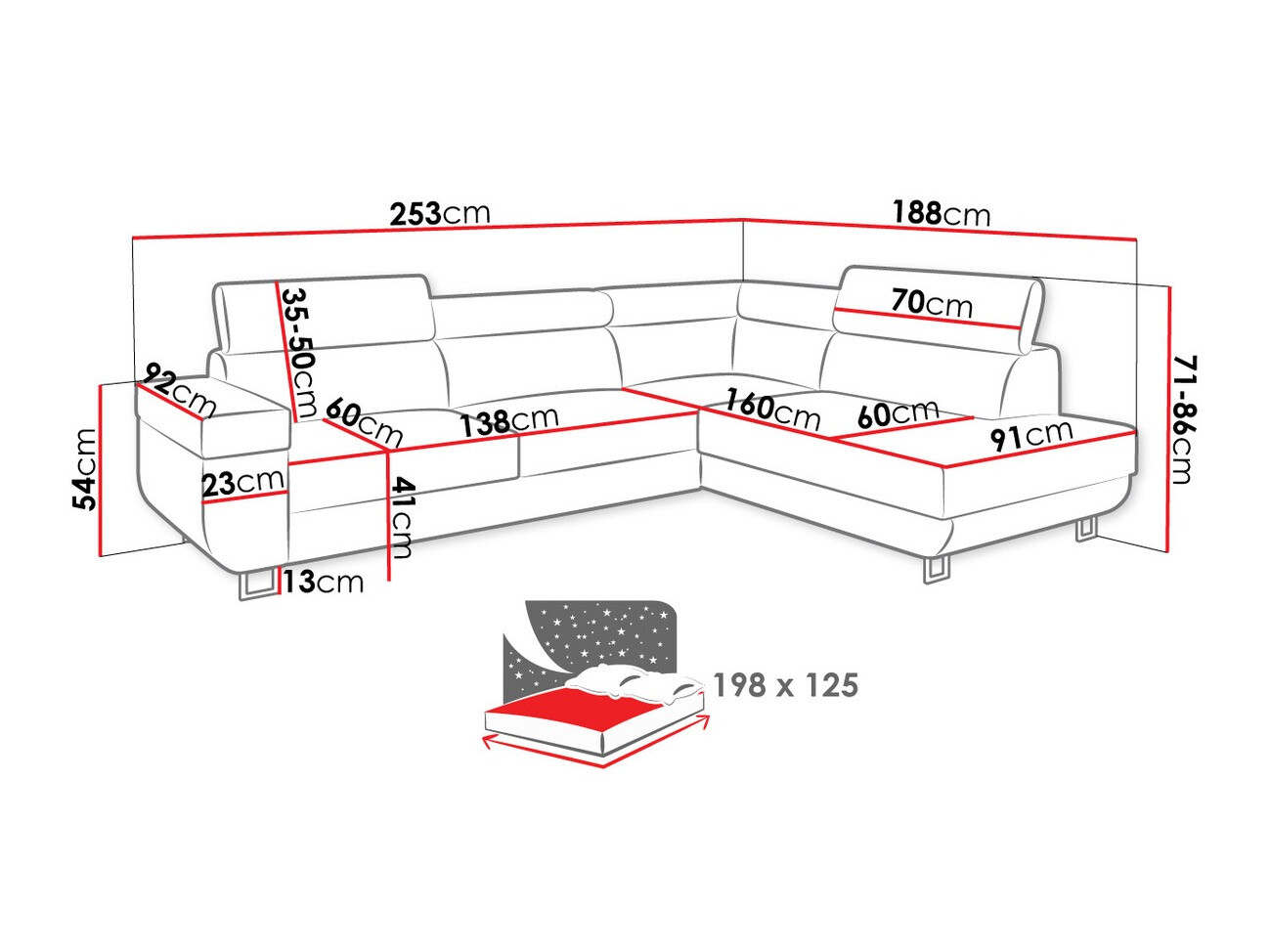 Угловой диван Comfivo 306 (Manila 29)