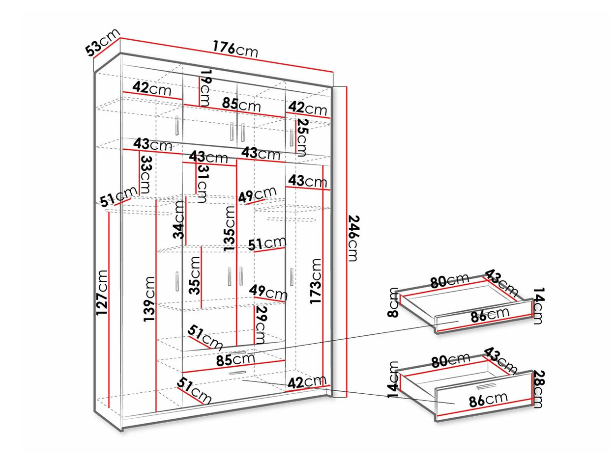 Шкаф Novduni 106 (Белый)